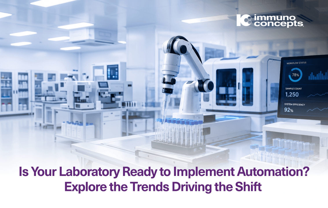 Clinical laboratory professionals reviewing emerging lab automation trends and technologies shaping the future of diagnostic testing.
